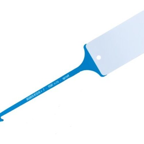 Polyart sleutellabel Blauw