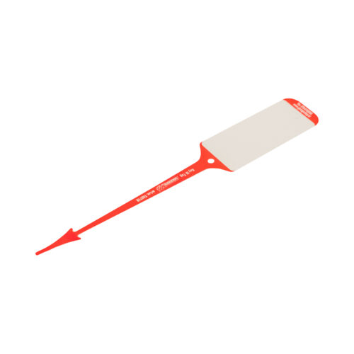 Polyart sleutellabel Rood